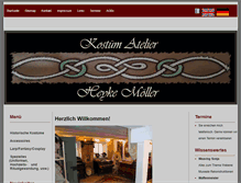 Tablet Screenshot of kostuem-atelier.de